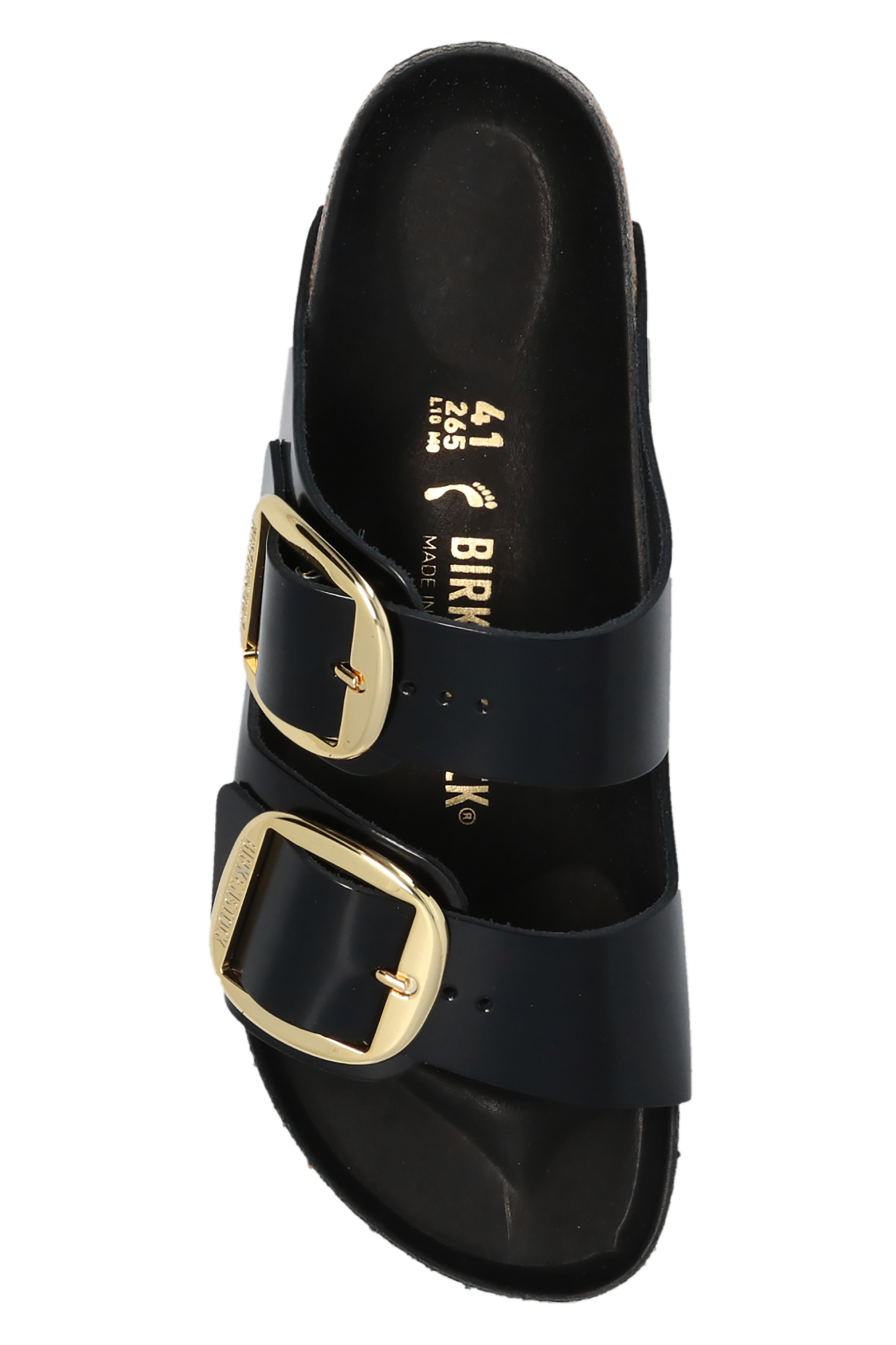 Preto 'Arizona Big Buckle' slides Birkenstock - Vitkac Brazil